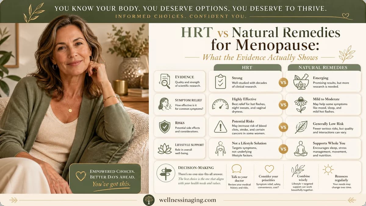 HRT vs Natural Remedies for Menopause: What the Evidence Actually Shows
