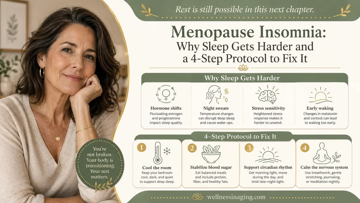 Menopause Insomnia: Why Sleep Gets Harder and a 4-Step Protocol to Fix It