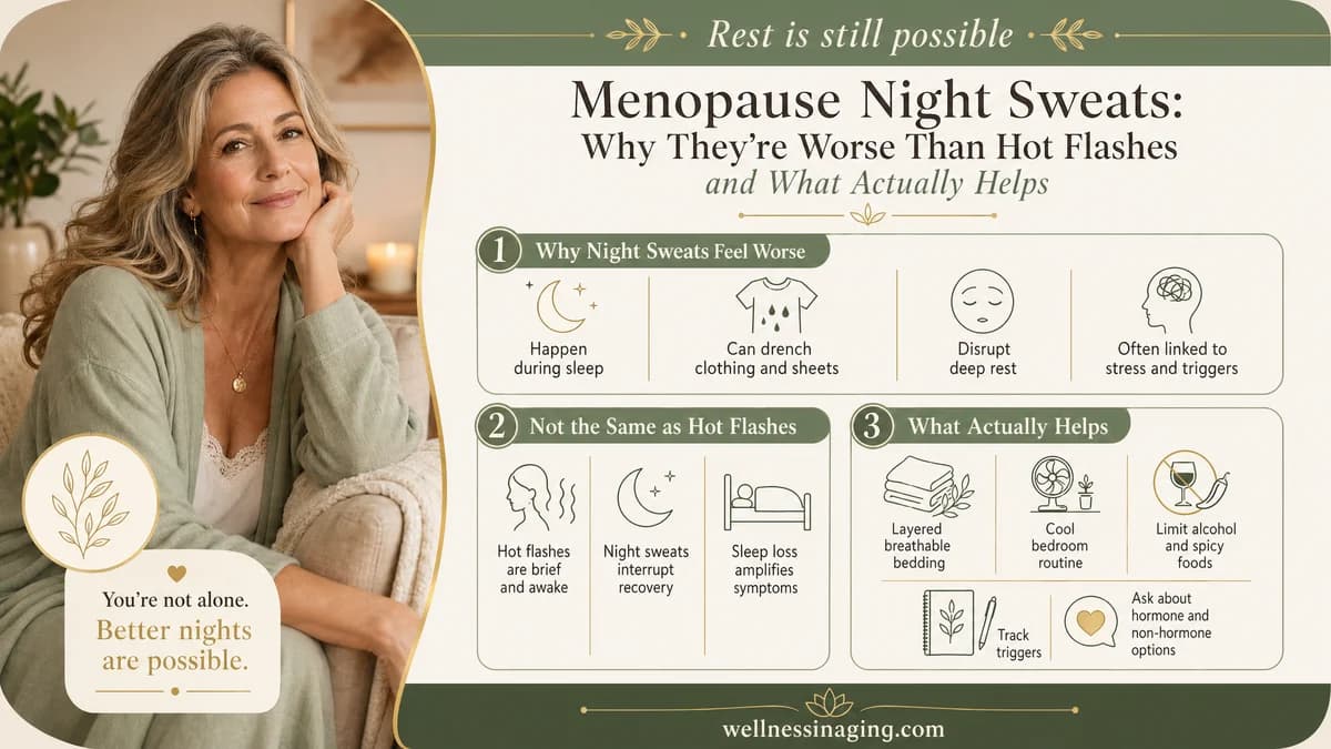 Menopause Night Sweats: Why They're Worse Than Hot Flashes and What Actually Helps