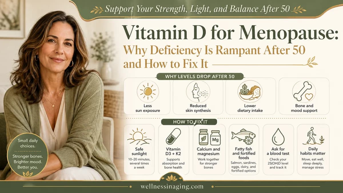 Vitamin D for Menopause: Why Deficiency Is Rampant After 50 and How to Fix It
